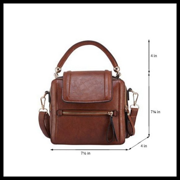 NEW Tote Crossbody Brown Bag - Picture 5 of 5